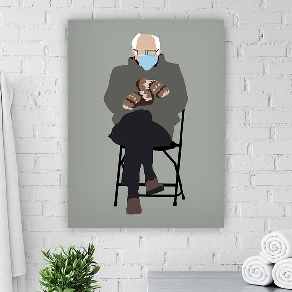 Minimalist Bernie Brewer Square Poster Print